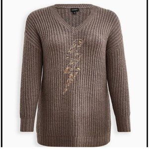 Torrid Chunky Pullover Tunic Sweater Size 3
